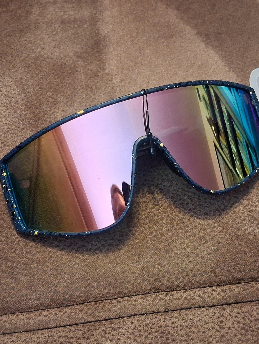 Panama Jack X Foster Grant Navy Blue Sunglasses with Gold Flecks